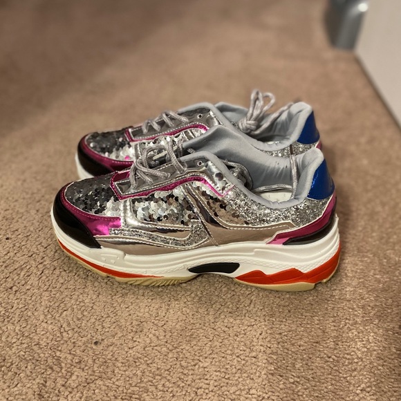 Sequin Trainer Sneaker - Picture 1 of 4